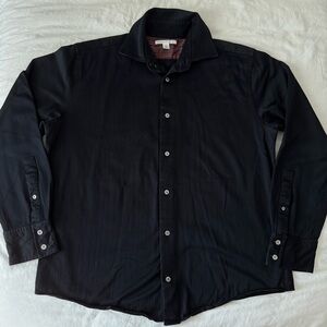 Banana Republic Black Dress Shirt Mens XL